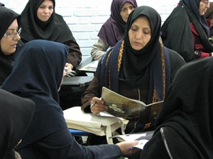 Teachers and tutors in Book Related Art Activities Workshop - Read with Me in South Khorasan - Dec 2015