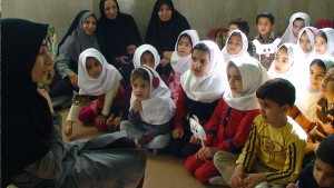 Children in a Book Reading Session - Read with Me in Zabol - Jan 2016