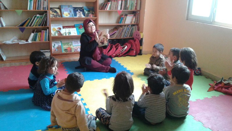Children in a Book Reading Session - Read with Me in MahmoodAbad
