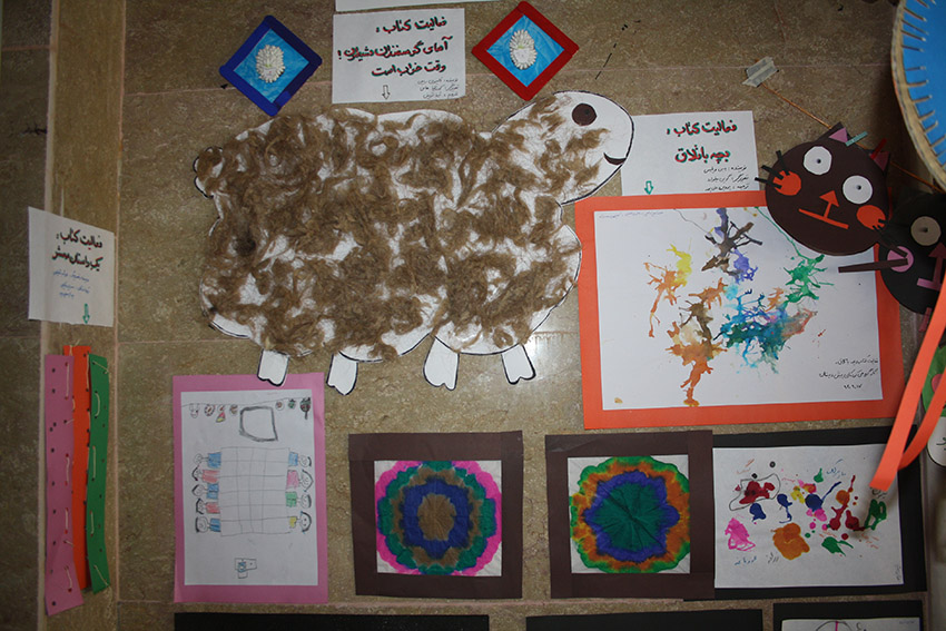 Paintings, crafts and other kids handmade activities done related to books - Read with Me in MahmoodAbad