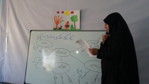 Tutors in a Story Elements workshop - Read with Me in Kuhdasht - Apr 2016