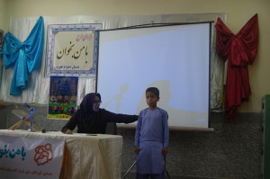 A child talks about his memorable experiences in Read with Me project - RWM Final Meeting in Zabol - May 2016