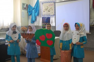 Students performing a play based on a book in Read with Me Final Meeting in Zabol - May 016
