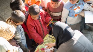 Children in a Book Reading Session - Read with Me in South Khorasan 2016