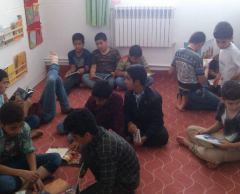 Students Using the Library